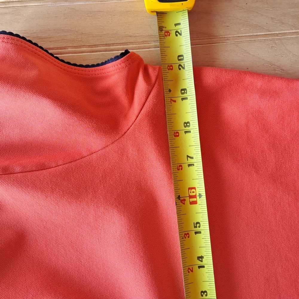 Nike Golf Women's Coral Quarter Zip-Up Activewear Sporty Short Sleeve Top Shirt - Picture 7 of 7